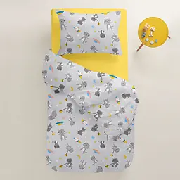 Дитяча постільна білизна в ліжечко CATS ASTRONAUTS CS1, сірий (CatsAstronauts_Summer_140) - мініатюра 2