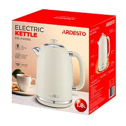 Електрочайник Ardesto Strix 1.8 л бежевий (EKL-F400BG) - мініатюра 4