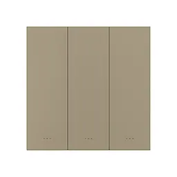Розумний вимикач світла на 3 канали ZigBee Akubela SM-3G Gold (00-00002841)