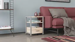 Тумба універсальна Ferrum-decor Вів'єн 1/1 50x41x40 сірий ДСП Дуб Сан-Марино 16мм (FRD-104152) - мініатюра 5