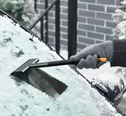 Автомобільний скребок для снігу та льоду BASEUS Quick Clean Car Ice Scraper Black CRQU-01 - мініатюра 5