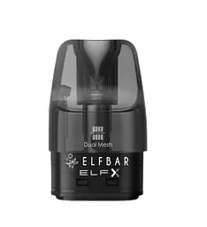 Картридж змінний Elf Bar ELFX V2 2ml Coil на сітці Dual Mesh Dual Mesh - 0.8 Ом (19260)