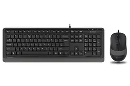 Комплект A4Tech Fstyler Sleek Multimedia Comfort F1010, Black/Grey, клавіатура+миша, USB