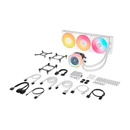 Система рідинного охолодження Corsair iCUE LINK TITAN 360 RX LCD White AIO (CW-9061026-WW) - мініатюра 6