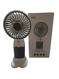 Вентилятор ручний акумуляторний Mini Fan ZB088C USB Сіро-білий - мініатюра 4