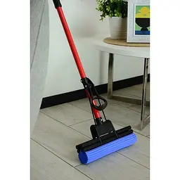 Швабра Idea Home DS-1311 Blue-Red 110 см (DS-1311  Double roller Blue-Red) - мініатюра 4