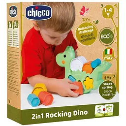 Іграшка розвиваюча Chicco 2 в 1 Балансуючий динозавр (10499.10) - мініатюра 11