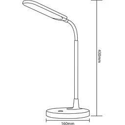 Світильник настільний Horoz Electric Ayla LED 8W білий - мініатюра 2