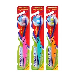 Зубна щітка Meggi Fresh&White Zigzag Comfort, середньої жорсткості