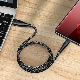 Кабель Usams MicroUSB U41 Braided 2A 1m [Black] [62242] - мініатюра 4