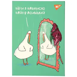 Блокнот Yes Гусь А6, 64 листа, в клетку (152092)