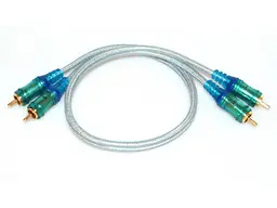 Межблочный кабель 2RCA-2RCA Oehlbach Ice Blue 100 1 м - мініатюра 1