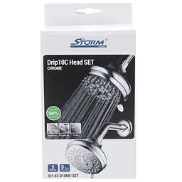 Верхній душ Storm SH-33-D10M5-Set ST0021, Хром - мініатюра 2