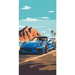 Картина за номерами ArtCraft Sports car 40х80 см (12503-AC)