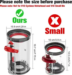 Змінний контейнер для пилу Dyson V10 SV12/SV13/SV27 969509-01 - мініатюра 5