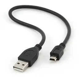 Дата кабель USB 2.0 AM to Mini 5P 0.3m UKC 30см