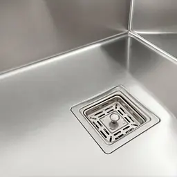 Кухонна мийка Platinum Handmade нержавійка 78х50 L (один отвір, квадратний сифон 3.0/1.0 мм) - мініатюра 6