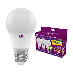 Лампочка ELM B60 12W PA10S E27 4000K 3шт. (18-0184)