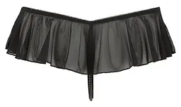 Стрінги Cottelli Lingerie з рюшами та перлинками, S (чорний) - мініатюра 6