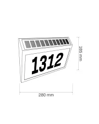 Вуличний світильник на сонячній батареї Goldlux 329493 Numero LED 6000K 50Lm IP44 чорний - мініатюра 3