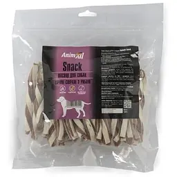 Ласощі AnimAll Snack качині спіралі з рибою для собак 500 г