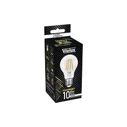 Лампа LED FILAMENT A60 10W E27 4000K VIOLUX ( 831044 ) - мініатюра 2