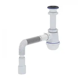Сифон для мийки ANI Plast з гнучкою трубкою 1 1/2"х40 40х40/50 30412