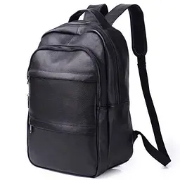 Чоловічий рюкзак для ноутбука та документів з натуральної шкіри Tiding Bag B2-37342A чорний