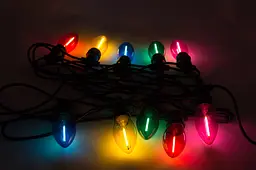 Світлодіодна новорічна гірлянда Devilon з однією ниткою LED 10 л різнобарвна (930011) - мініатюра 2