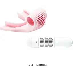 Вібратор Lybaile Pretty Love Ela Mouth Stimulator Light Pink для оральних пестощів, 7.5х5.3 см рожевий - мініатюра 6