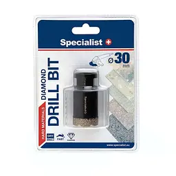 Коронка алмазна по кераміці/склу Specialist+ 30 мм (11/2-9430) - мініатюра 2