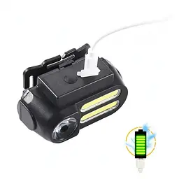 Налобний фонарь з USB зарядкою для ночі BL -611 150 г, 120x60x30 мм (52832-BL-611_100) - мініатюра 3