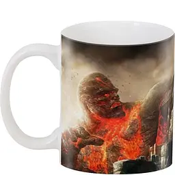 Кухоль GeekLand God Of War Кратос та титан CP 03.373 330 мл білий - мініатюра 3