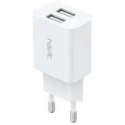 Зарядний пристрій Havit HV-UC1004 2USB white (HV-UC1004) - мініатюра 2