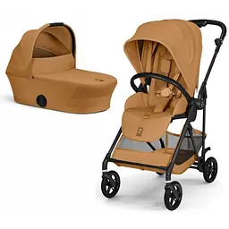 Коляска Cybex Melio 2 в 1 Carbon Cinnamon Yellow