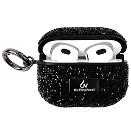 TPU чохол Bling World Rock Diamond для навушників AirPods 3 Чорний - мініатюра 2