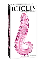 Скляний фалоімітатор Icicles No.24 15.5 см рожевий - мініатюра 4