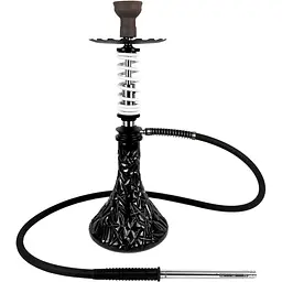 Кальян Trumpet Hookah Rider S White (колба Crystal Black) - мініатюра 2