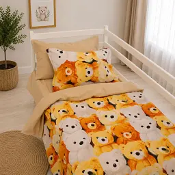 Простирадло MirSon бязь Teddy Honey 110 x 160 см (2200013685791) - мініатюра 2