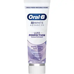 Зубна паста Oral-B 3D White Advanced Luxe Perfection Прохолода перцевої М’яти 75 мл - мініатюра 2