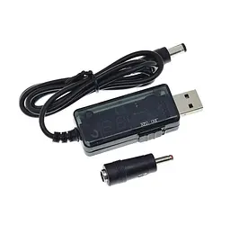Кабель для роутера USB 5V to DC 9V-12V 5.5x2.1 + переходник для подключения к PowerBank - мініатюра 3
