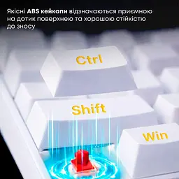 Клавіатура Ajazz NK68 Red switches White (NK68-R-W) - мініатюра 11