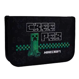 Шкільний пенал твердий одинарний з двома клапанами Yes Minecraft Time HP-04