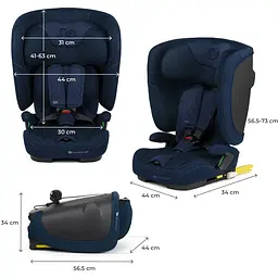 Автокрісло Kinderkraft Fix2Go i-Size Navy (KCFI2GO0NAV0000) - мініатюра 8