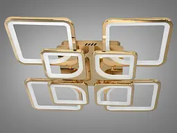 Стельова LED-люстра Diasha 8060/4+4G 135W, Ø60×14 см, 3 кольори світла, диммер, пульт - мініатюра 5