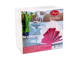 Серветка кольорова Алсу-Пак 100шт 33x33см Біла