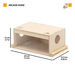 Будиночок для гризунів Ferplast Arcade Home 29x15x12 см 84660130 - мініатюра 2