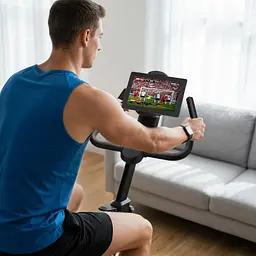 Велотренажер - спінбайк Gymtek XB Cardio магнітний синій - мініатюра 5