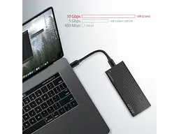 Кишеня для накопичувача AXAGON SuperSpeed+ Thin Rib (EEM2-GTR) - мініатюра 7