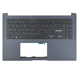 Верхня кришка для Asus M6500QH M6500QC, UA/RU (топкейс+клавіатура, 4pin Backlit, 90NB0YN1-R30UA0, Оригінал)